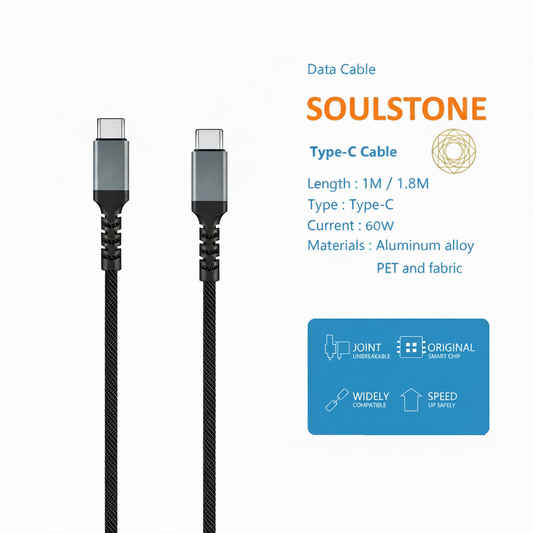 SoulStone 60W USB-C to USB-C Cable – product image 2