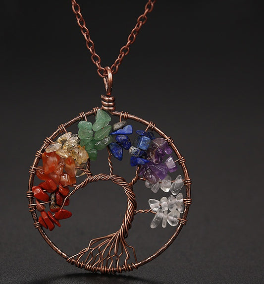Soulstone Tree of Life Agate Necklace – product image 2