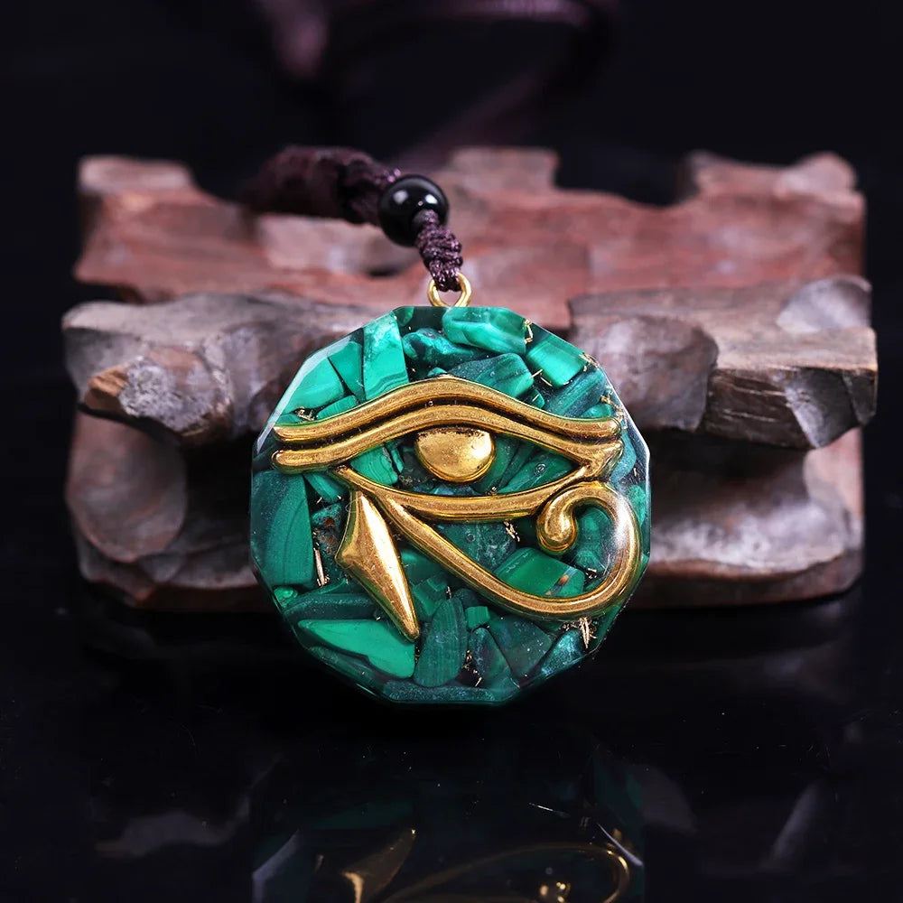 Eye of Horus Crystal Necklace