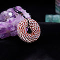 Handcrafted Crystal Torus Necklace