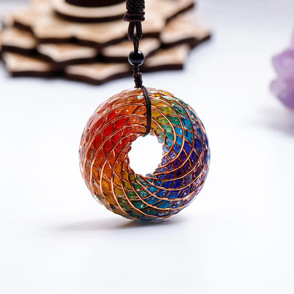 Handcrafted Crystal Torus Necklace