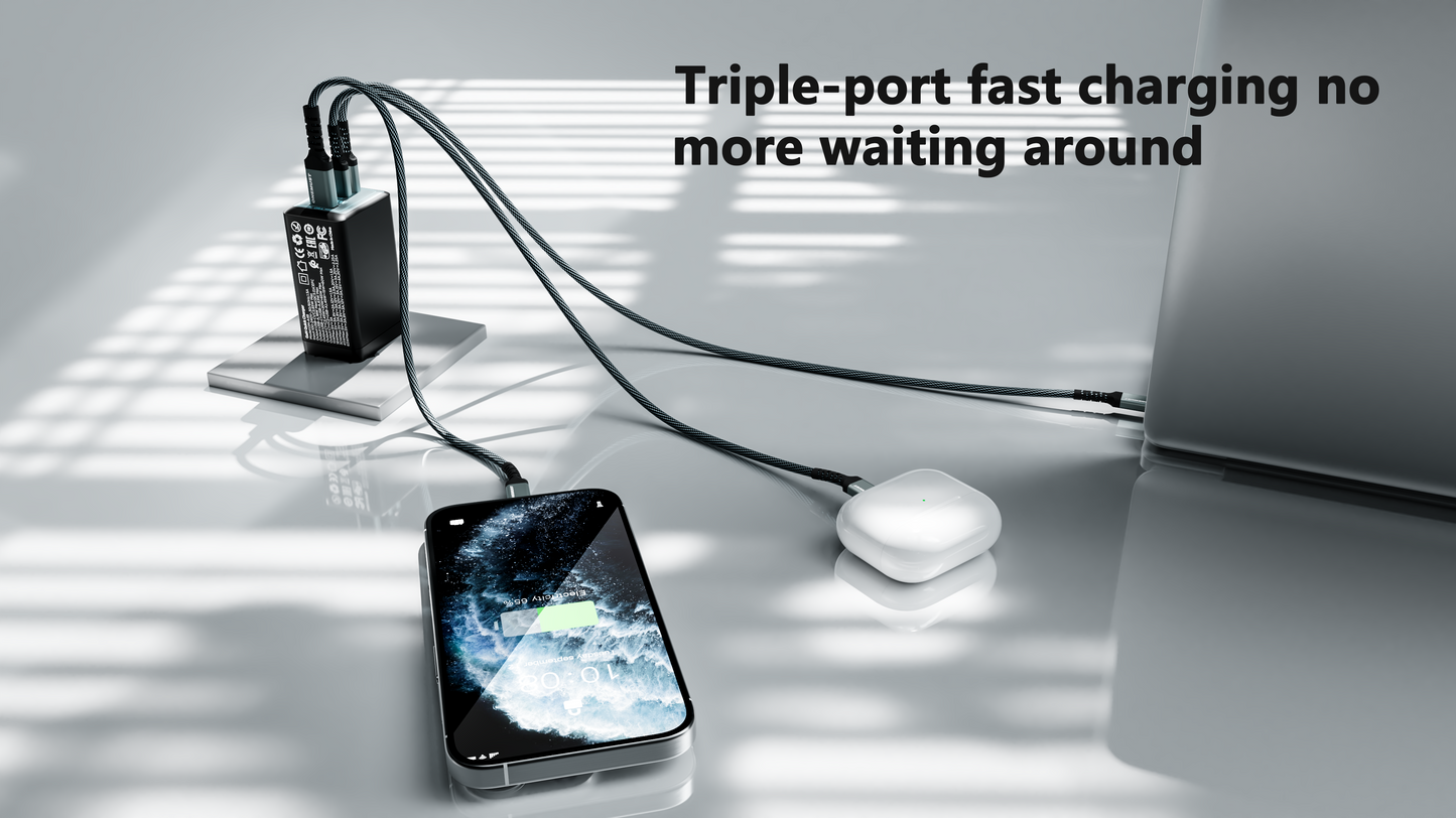 SoulStone 65W GaN Charger — 3 Port – product image 4