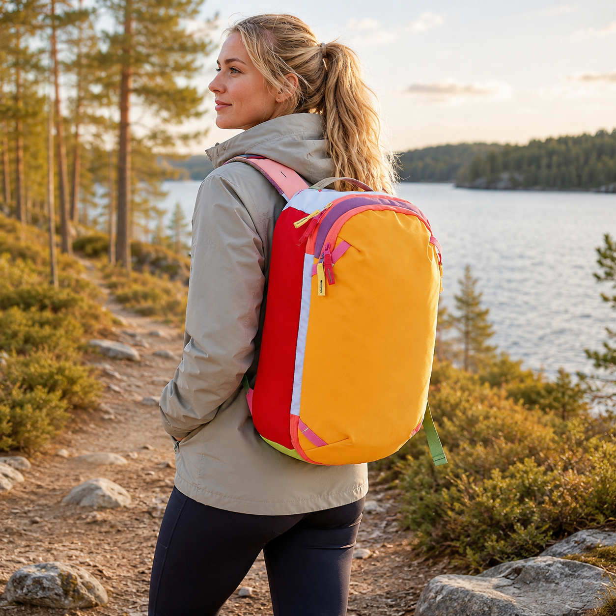 Sac à dos quotidien color block Soulstone – image principale du produit