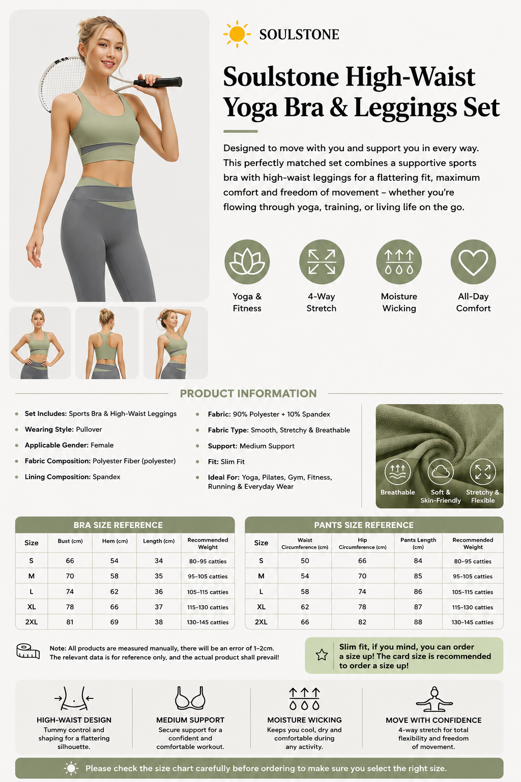 Soulstone High-Waist Yoga Bra & Leggings Set – product image 12