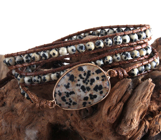 Soulstone Natural Stone Wrap Bracelet – product image 2