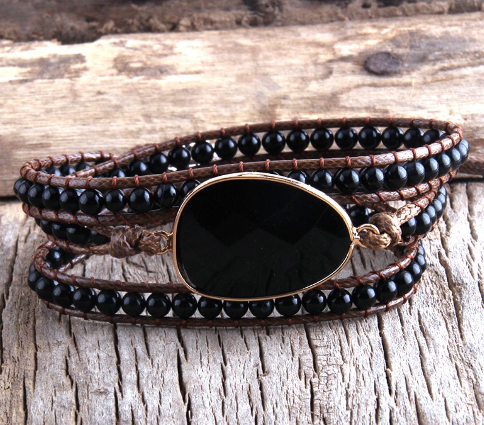 Soulstone Natural Stone Wrap Bracelet – product image 3