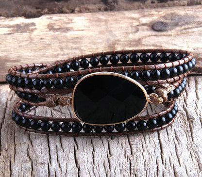 Soulstone Natural Stone Wrap Bracelet – product image 3