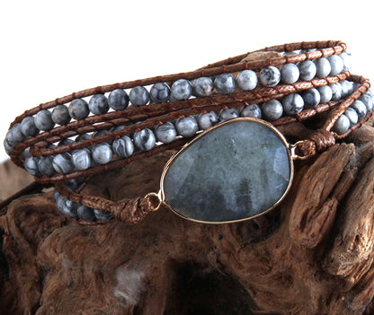 Soulstone Natural Stone Wrap Bracelet – product image 5