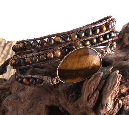 Soulstone Natural Stone Wrap Bracelet – product image 6