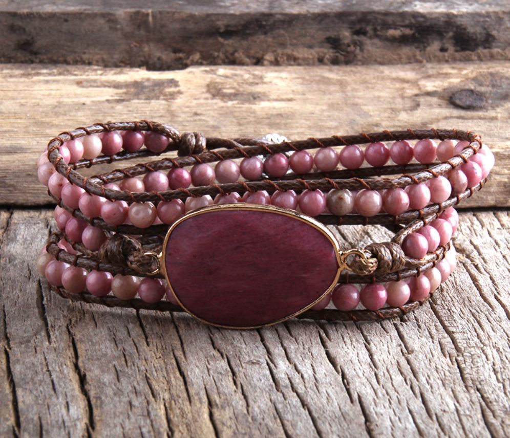 Soulstone Natural Stone Wrap Bracelet – product image 7