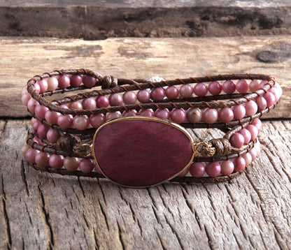 Soulstone Natural Stone Wrap Bracelet – product image 7
