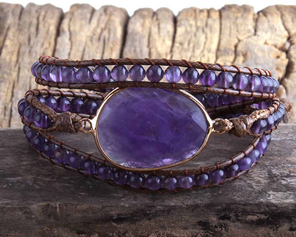 Soulstone Natural Stone Wrap Bracelet – product image 9