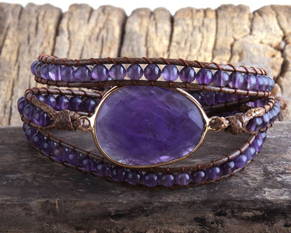 Soulstone Natural Stone Wrap Bracelet – product image 9