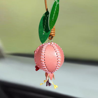 Soulstone Pomegranate Leather Bag Charm – product image 3