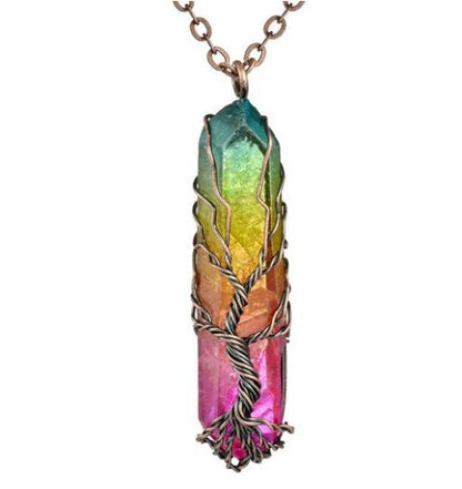 Soulstone Tree of Life Crystal Necklace – main product image