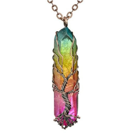 Soulstone Tree of Life Crystal Necklace – main product image