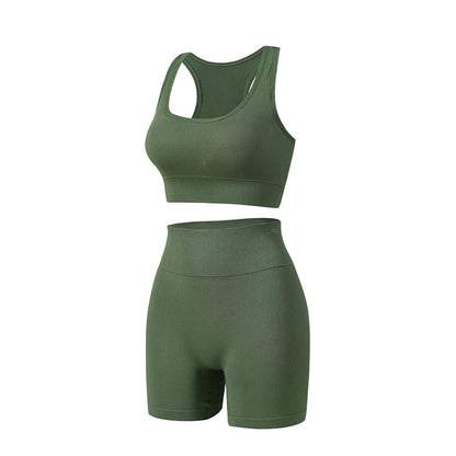 Soulstone sömlöst yogaset med sport-bh och shorts – produktbild 8